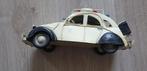 metalen auto metaal 2 cv 2cv eend wit surfplank en koffer, Huis en Inrichting, Ophalen of Verzenden, Nieuw
