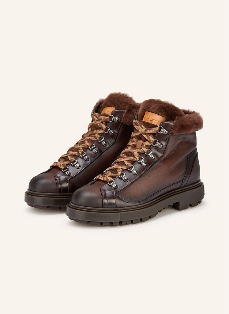 NIEUW Santoni FARCY Boots - Bruin - Maat 45, Bruin, Boots, Nieuw, Ophalen of Verzenden