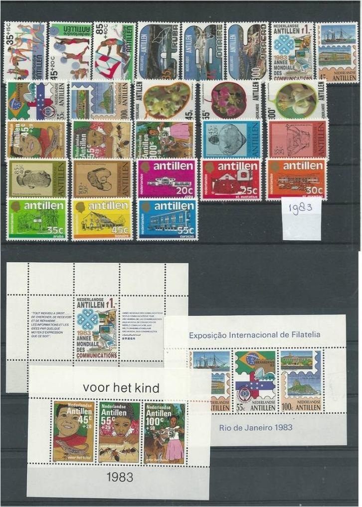 Nederlandse Antillen 1983, Complete jaargang, Postfris., Postzegels en Munten, Postzegels | Nederlandse Antillen en Aruba, Postfris