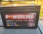 2 Powerline Accu 12V 12Ah - Gebruikt, Ophalen of Verzenden, Gebruikt