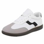 Dames retro sneakers lage gympen wit 36 37 38 39 40 41, Ophalen of Verzenden, Nieuw, Wit, Sneakers of Gympen