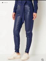 Studio Anneloes broek paars met leer Margot maat L, Paars, Zo goed als nieuw, Lang, Ophalen