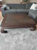 Originele Oosterse opiumtafel / salontafel, Huis en Inrichting, Ophalen, Vierkant, Zo goed als nieuw, Minder dan 50 cm