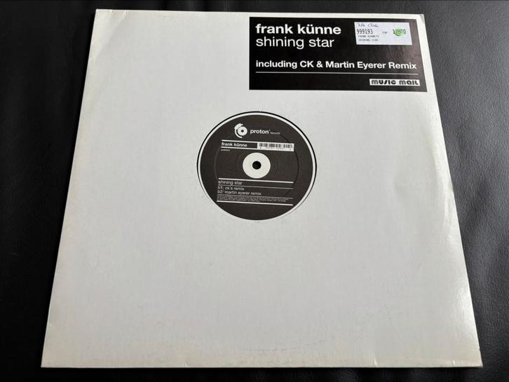 Frank Künne - Shining Star - LP 12’’ Single Vinyl, Cd's en Dvd's, Vinyl | Dance en House, Techno of Trance, 12 inch, Ophalen of Verzenden