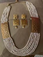 Marokkaanse jawhara ketting en oorbellen, Ophalen of Verzenden, Zo goed als nieuw, Zilver