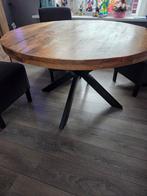 Houten Eettafel - Rond, Ophalen, Gebruikt, Rond, Vier personen