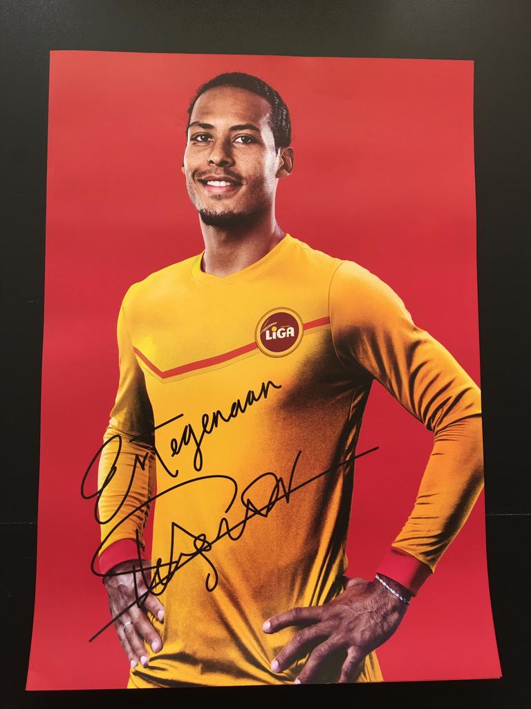 Poster “ Virgil van Dijk “ 42x59,5 cm, Ophalen of Verzenden