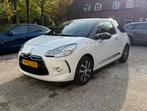 Citroën DS3 1.2 VTI benzine 2012 Wit navigatie clima, Auto's, Voorwielaandrijving, Euro 5, Stof, Zwart