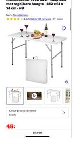 vouw tafel te koop, Ophalen of Verzenden, Zo goed als nieuw