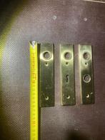 Messing massief deurschild. Totaal 24 stuks. 3 Types., Doe-het-zelf en Verbouw, Hang- en Sluitwerk, Ophalen of Verzenden, Koper of Messing