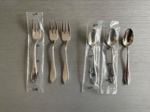 Christofle Versailles 3x gebaksvorkjes 3x theelepels, Huis en Inrichting, Keuken | Bestek, Nieuw, Los bestek, Ophalen of Verzenden
