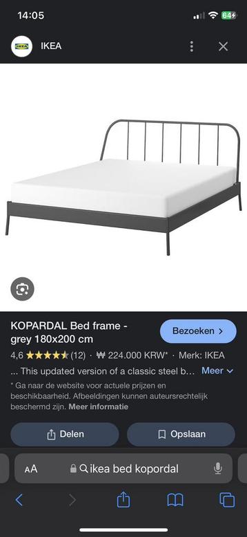 Kopardal bedframe ikea 140 x 200 - afbeelding 1