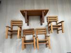Houten Stoeltjes voor poppen en/ of knuffels; eetkamerset, Ophalen of Verzenden, Zo goed als nieuw, Accessoires, Levensecht of Reborn
