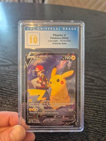 Pokemon Pikachu V TG16 CGC PRISTINE 10 beschikbaar voor biedingen