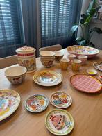 Blond servies - set, Huis en Inrichting, Keuken | Servies, Ophalen, Gebruikt, Aardewerk, Bord(en)