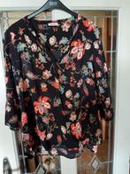 zwart PAPRIKA blouse met bloemen mt 4, Ophalen of Verzenden, Zo goed als nieuw, Blouse of Tuniek, Zwart