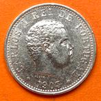 Portugees India 1 Rupia 1903 Carlos I zilver - kwaliteit, Ophalen of Verzenden, Zilver