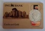 ING Bank Coincard Gulden Wilhelmina, 1 gulden, Zilver, Ophalen of Verzenden, Koningin Wilhelmina