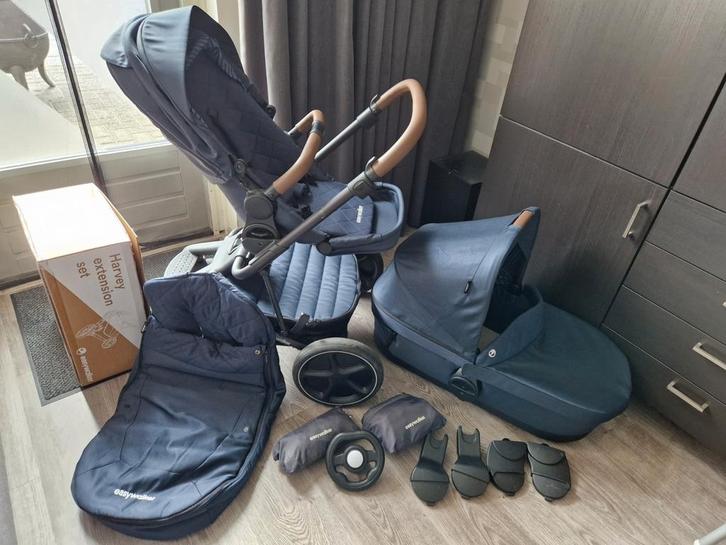 Easywalker Harvey 3 Premium Sapphire Blue, Kinderen en Baby's, Kinderwagens en Combinaties, Zo goed als nieuw, Combiwagen, Overige merken