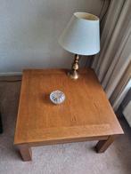 Bijzettafel/salontafel licht eiken, Huis en Inrichting, Ophalen, Gebruikt, Rechthoekig, Hout