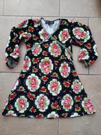 Petit Louie: mooie jurk velours zwart rozen maat 1-2, Ophalen, Meisje, Jurkje of Rokje, Zo goed als nieuw