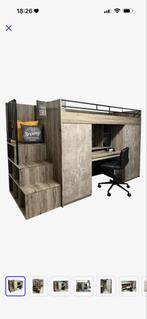 Hoogslaper met bureau en kast, Huis en Inrichting, Ophalen of Verzenden, Zo goed als nieuw, 200 cm of meer, 150 tot 200 cm