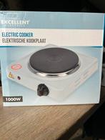 Elektrische kookplaat Nieuw 1000W, 3 kookzones of minder, Ophalen of Verzenden, Zo goed als nieuw, Vrijstaand