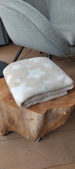 Zacht dekentje (reis)wieg / speelkleed beige + witte sterren, Ophalen, Zo goed als nieuw