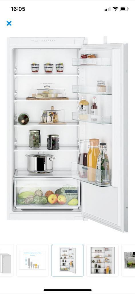 Siemens inbouwkoelkast als NIEUW, Witgoed en Apparatuur, Koelkasten en IJskasten, Zo goed als nieuw, Zonder vriesvak, 200 liter of meer