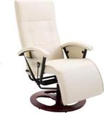 massasagestoel met verwarming, crèmekleurig, Huis en Inrichting, Stoelen, Ophalen, Overige materialen, Modern in keurige staat