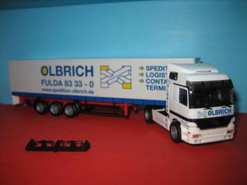 Olbrich  MERCEDES actros met oplegger  Herpa beschikbaar voor biedingen