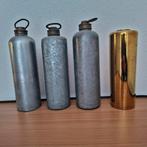 4 oude kruiken uit de jaren 60 verzinkt en messing, Antiek en Kunst, Curiosa en Brocante, Ophalen of Verzenden