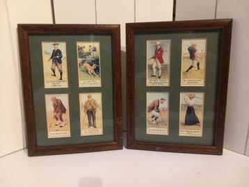 Sigarettenkaartjes Golfmotieven. beschikbaar voor biedingen
