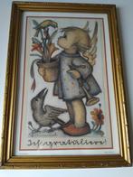 vintage ingelijst prentje Hummel, Ophalen of Verzenden