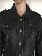 C1046 Street One maat 38=M echt-leren jasje blazer jas, Maat 38/40 (M), Zwart, Street One, Ophalen of Verzenden
