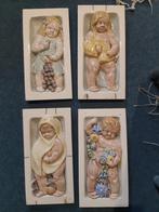 4 antieke wandborden, Antiek en Kunst, Antiek | Wandborden en Tegels, Ophalen