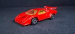 Matchbox Lamborghini Countach - Rode Klassiek. BIEDEN, Ophalen of Verzenden, Gebruikt, Auto