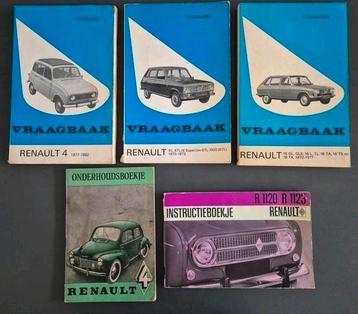 5 Renault Boekjes 4 6 16 / Opruiming beschikbaar voor biedingen