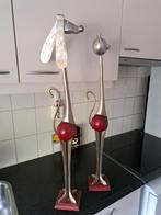 Metalen Kat en Hond Decoratie, Ophalen, Gebruikt