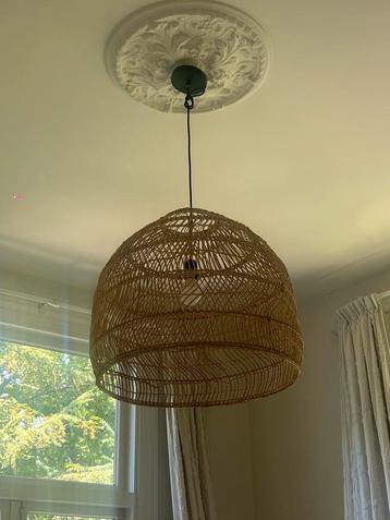 Grote Rotan hanglamp – Ø 50 cm met snoer beschikbaar voor biedingen