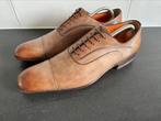 Santoni herenschoenen maat 10/44 F, Ophalen of Verzenden, Bruin, Zo goed als nieuw, Veterschoenen