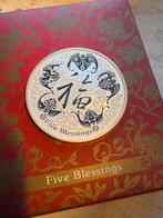 2016 FIVE BLESSINGS 1oz 99.9% Silver Coin, Ophalen of Verzenden, Buitenland