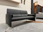 Nieuwstaat Leolux Felizia 2,5 zits Bank hoog zwart leer, Huis en Inrichting, Banken | Bankstellen, Leolux, Tweepersoons, 75 tot 100 cm