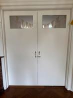 Robuuste houten en suite deuren met schuifrails, Ophalen, Gebruikt, 80 tot 100 cm, Binnendeur