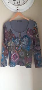 Geisha kleurrijke trui L, Kleding | Dames, T-shirts, Ophalen of Verzenden, Zo goed als nieuw, Lange mouw