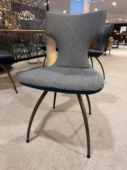 4 Nieuw leolux Callas stoelen Blauw Design Artisan stoel, Huis en Inrichting, Stoelen, Nieuw, Vier, Stof, Blauw, Ophalen of Verzenden