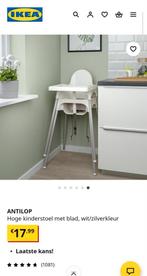 ikea 2x ANTILOP
Hoge kinderstoel met blad, wit/zilverkleur, Ophalen, Zo goed als nieuw, Overige typen