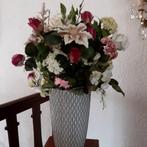 groot zijde bloemstuk in vaas, Ophalen, Zo goed als nieuw, Binnen