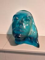 Sculptuur gezicht van kunststof, Antiek en Kunst, Ophalen of Verzenden