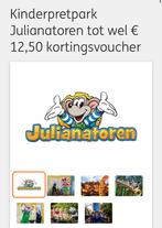 Julianatoren 12,50 kortingsvoucher., Tickets en Kaartjes, Twee personen, Arrangement, Kortingskaart